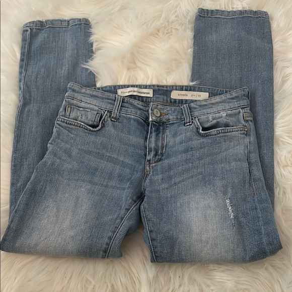 Pilcro and the Letterpress Denim - Pilcro and the Letterpress Blue Skinny Jeans Sleek Fit - Hyphen B3